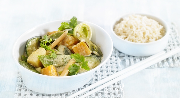 Receta de Curry Verde y Verduras
