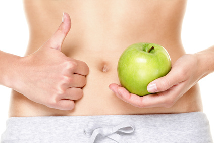 Eating healthy apple fruits is good for stomach
